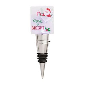 Tipsy & Bright Plaque Bottle Stopper