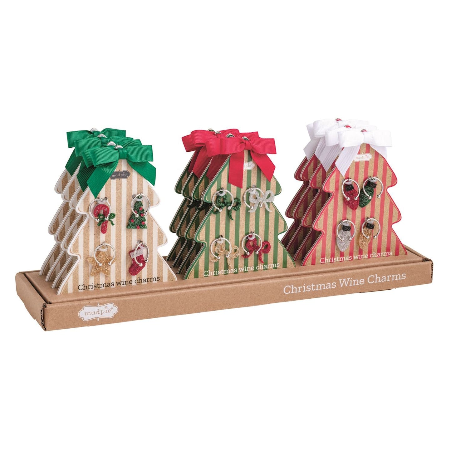 Christmas Wine Charm Sets - 3 Styles