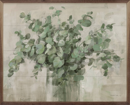 Scented Eucalyptus Neutral By Danhui Nai Wooden Wall Art