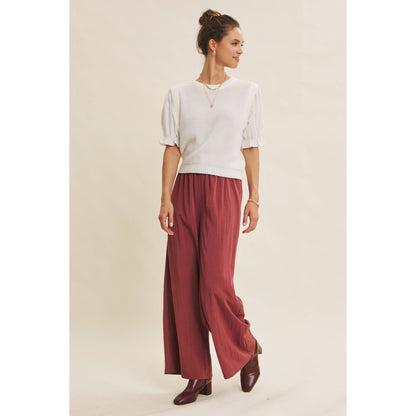 Washed Wide Leg Pants
