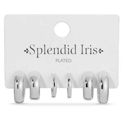 Gold Earring Combo 3, Simple Assorted Huggies