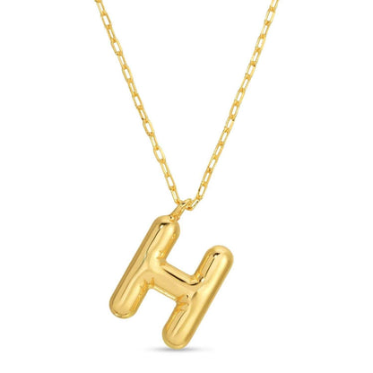 Large Balloon Initial Pendant