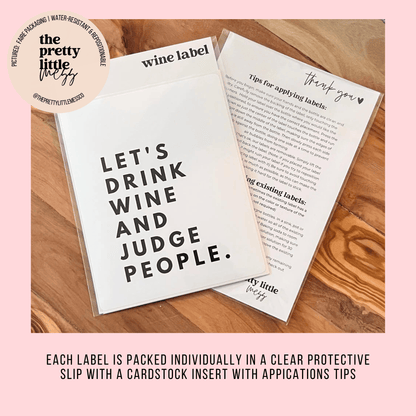 Here for you always, Encouragement Wine Label Gift