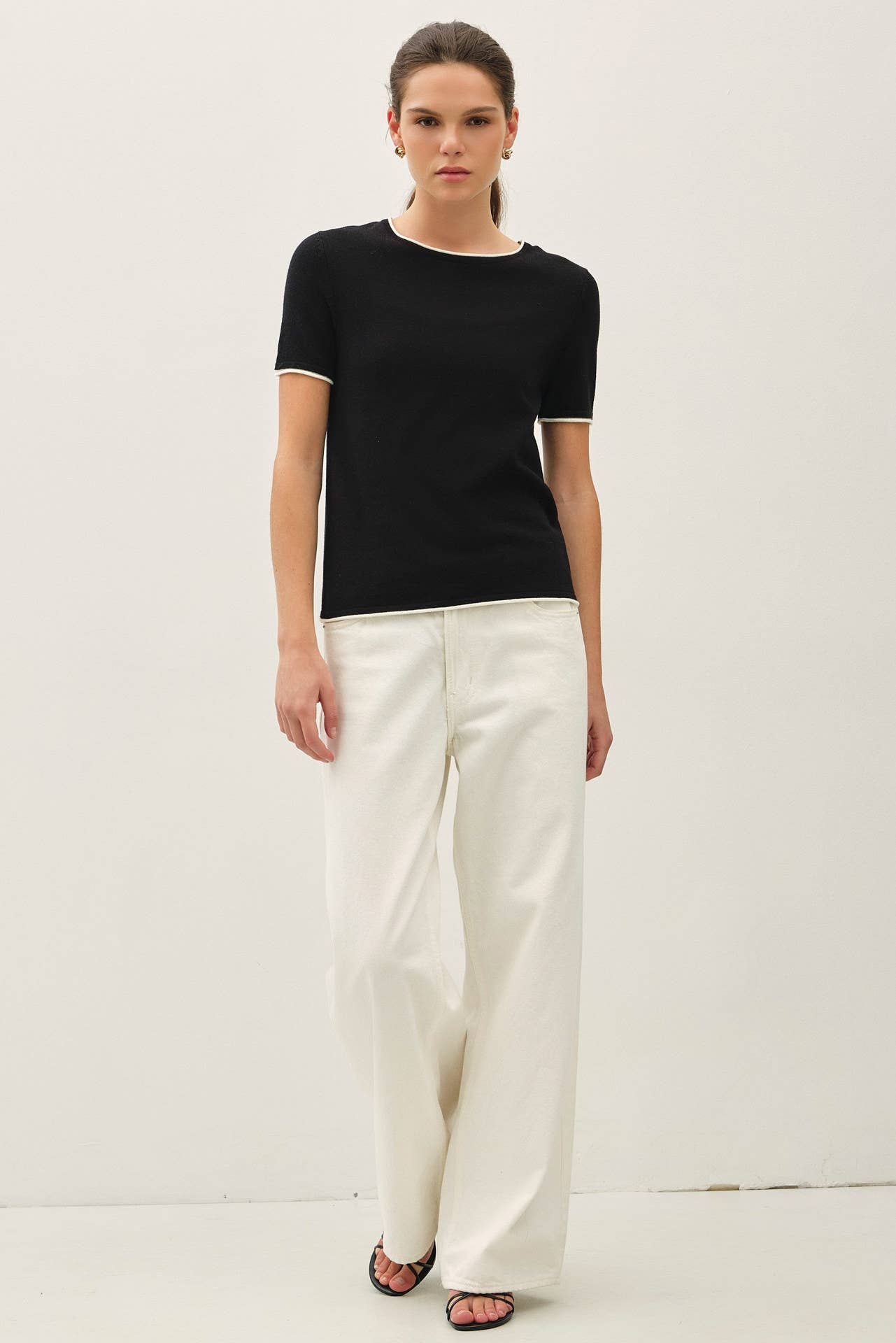 Faux Layered Short Sleeve