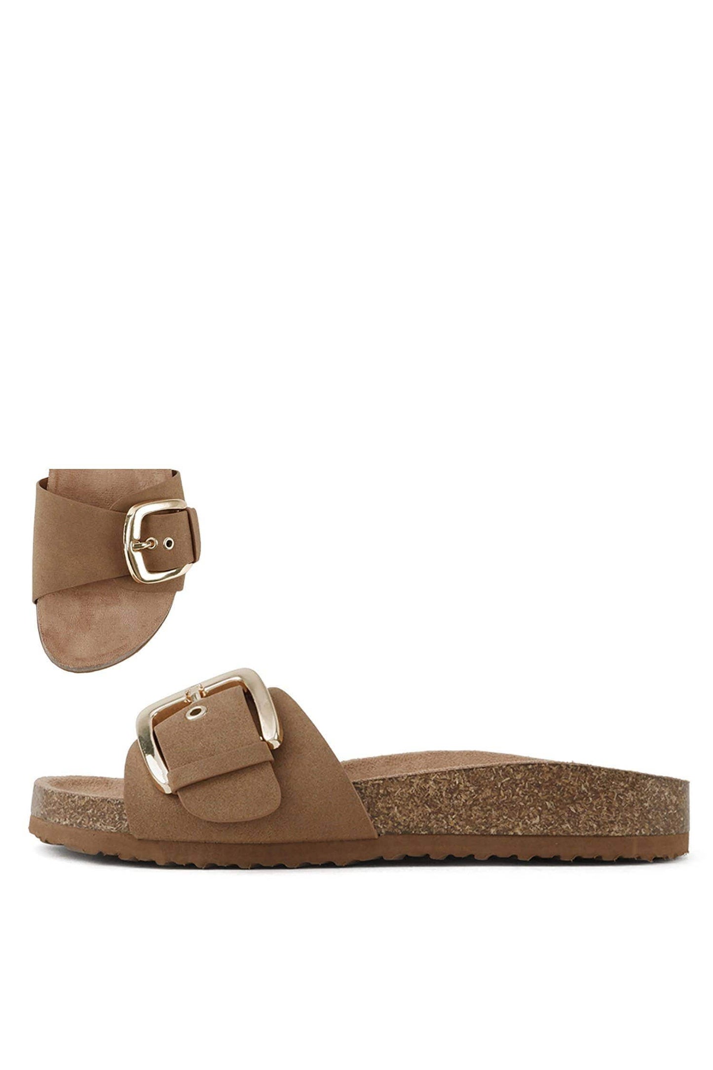 Lizzy Buckle Slide Sandals