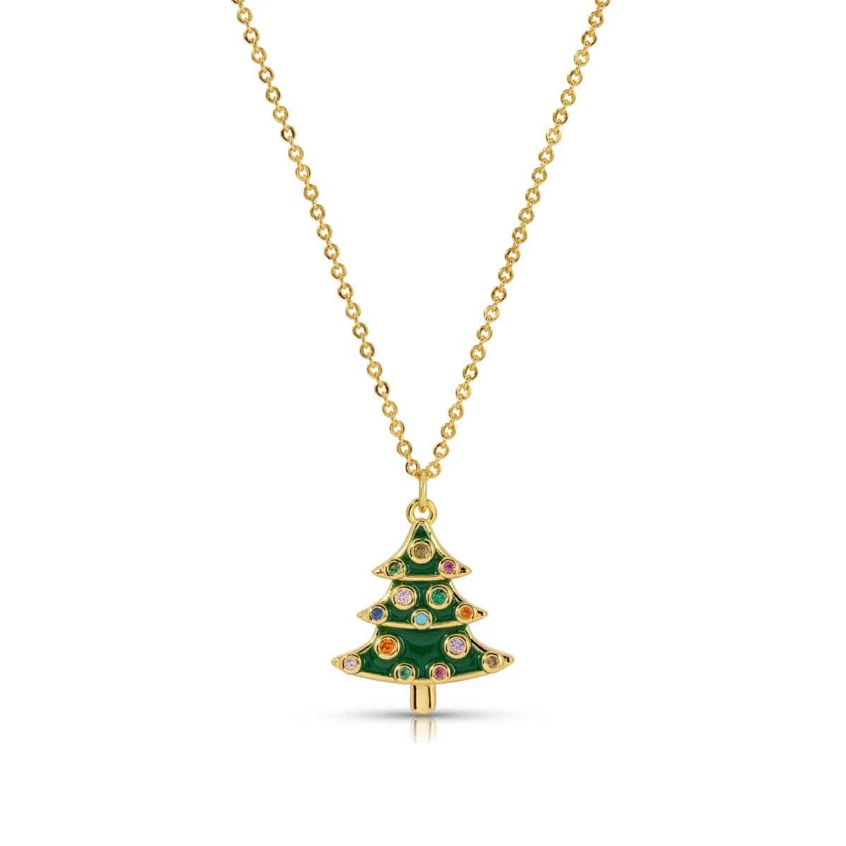 Holiday Spirit | Enamel Christmas Tree Necklace