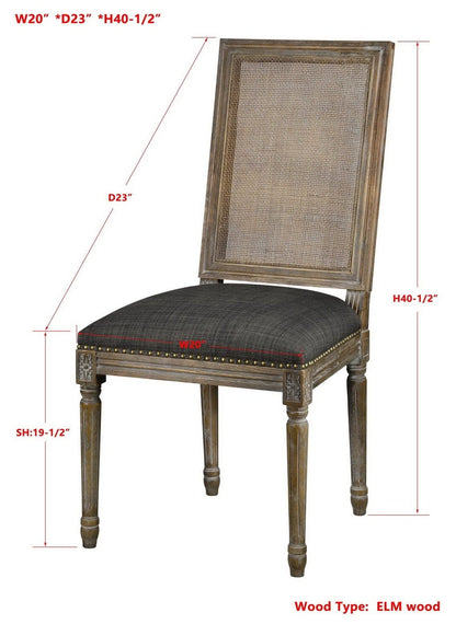 Maxwell Side Chair with Cane