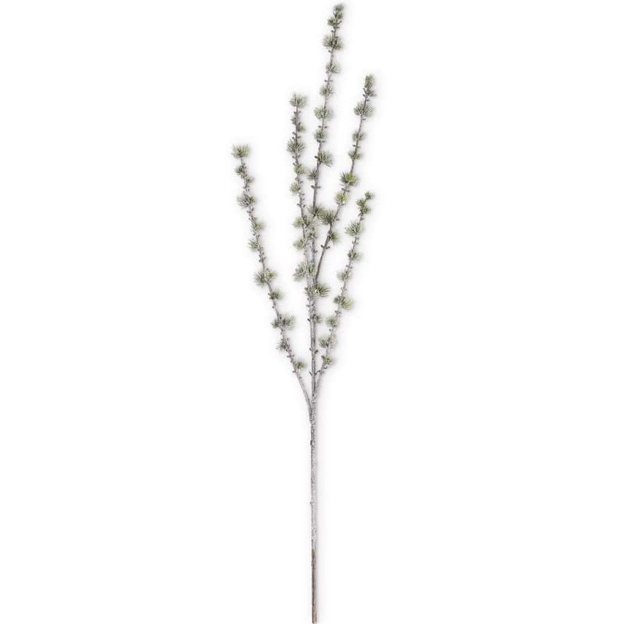 41 Inch Mini Green Snowy Pine Stem