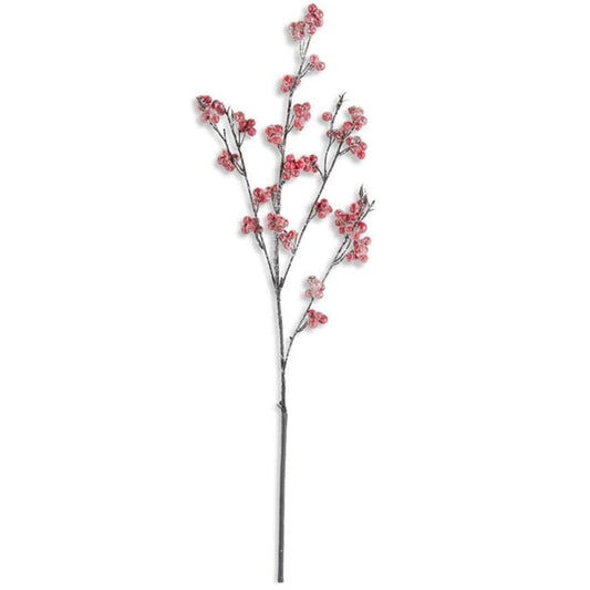 27 Inch Red Berry Branch Stem