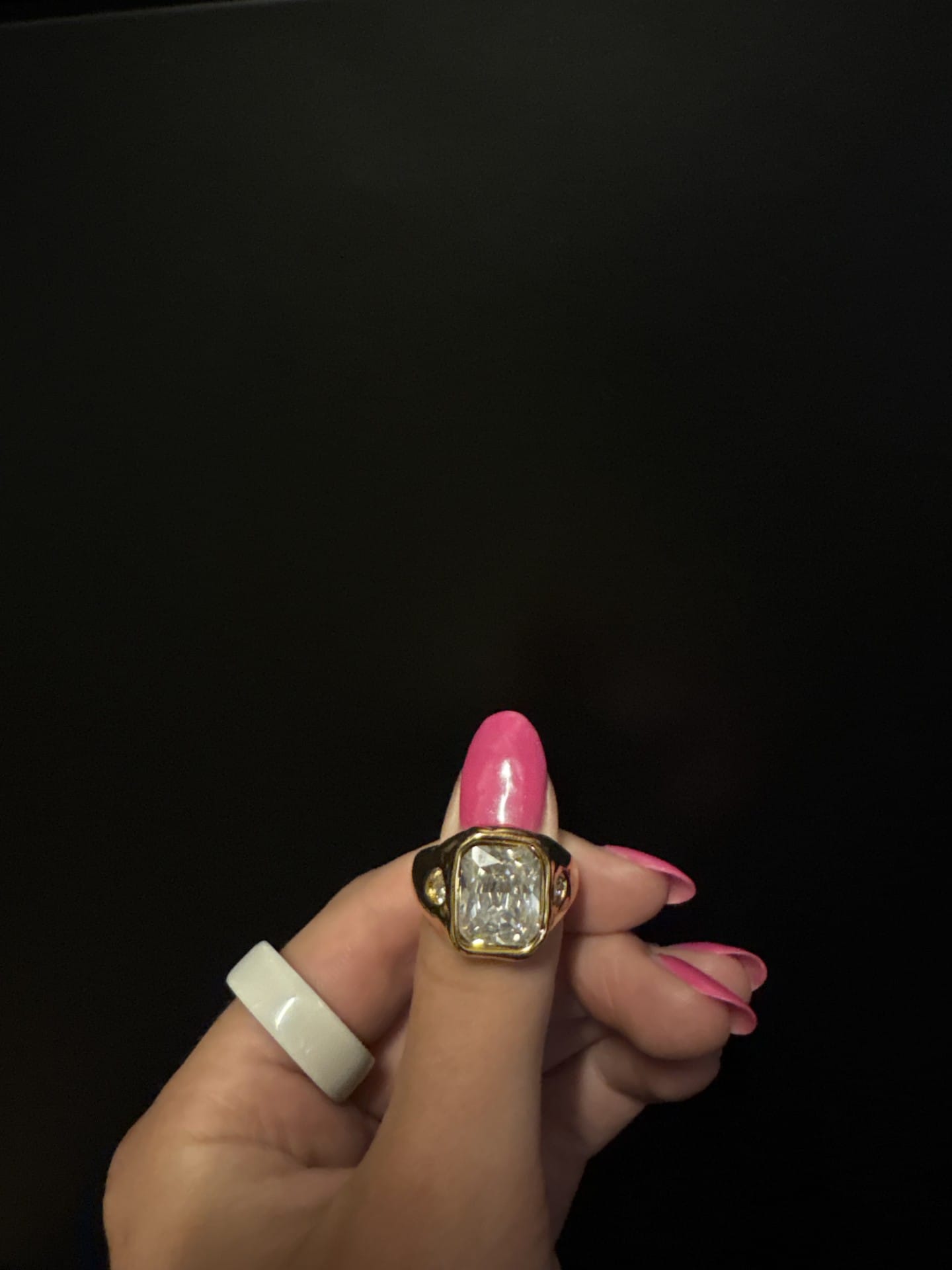 Lennon Large CZ Statement Ring