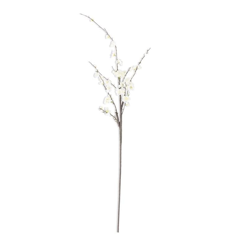 49 Inch White Icy Blossom Branch