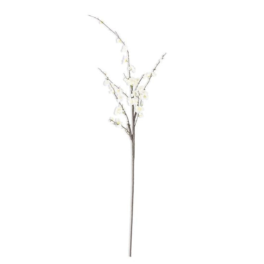 49 Inch White Icy Blossom Branch
