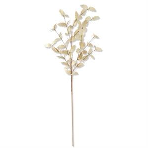 36 Inch Cream With Gold Holly Leaf Stem