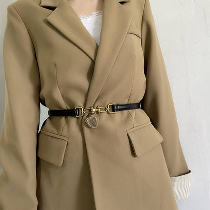 Vintage Matte Thin Belt