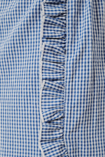 Ruffle Gingham Dolphin Shorts