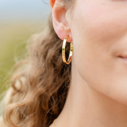 Flat Hoop Earrings