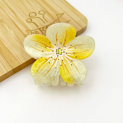 Sweet Plum Blossom Hair Claw Clip, Vacation Hair Clip