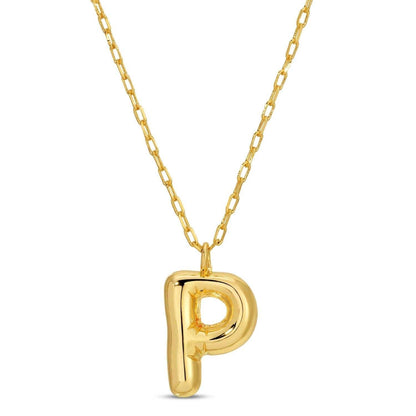 Large Balloon Initial Pendant