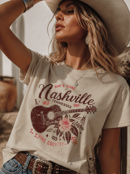 She's Gone Country Nashville T-Shirt