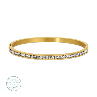 Hinge Water Resistant Cubic Zirconia Bangle