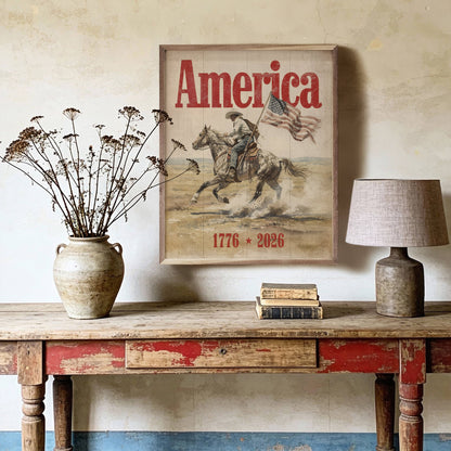 Heritage Cowboy Americana Art Print