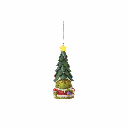 Grinch Gnome with Tree Hat Ornament