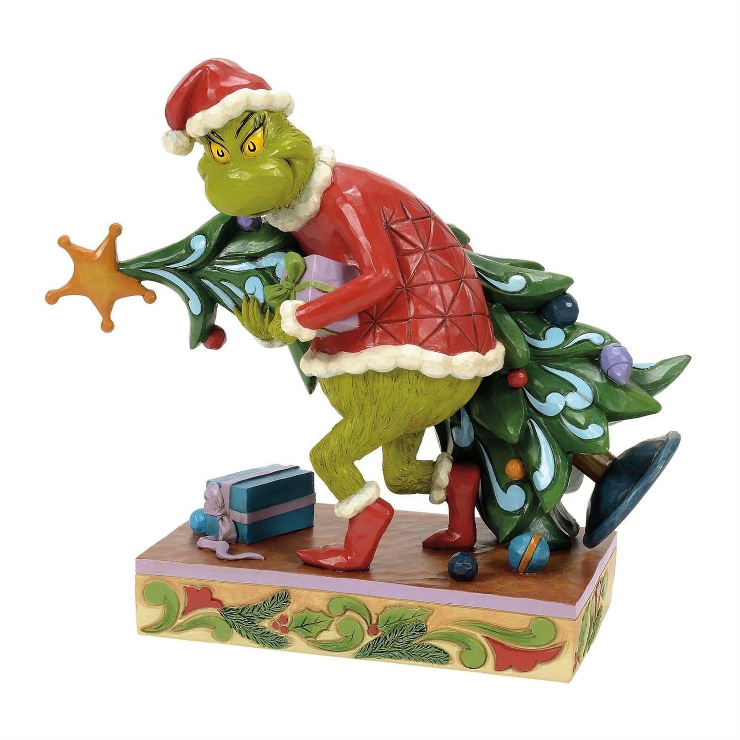 Grinch Carrying/Stealing Tree Figurine