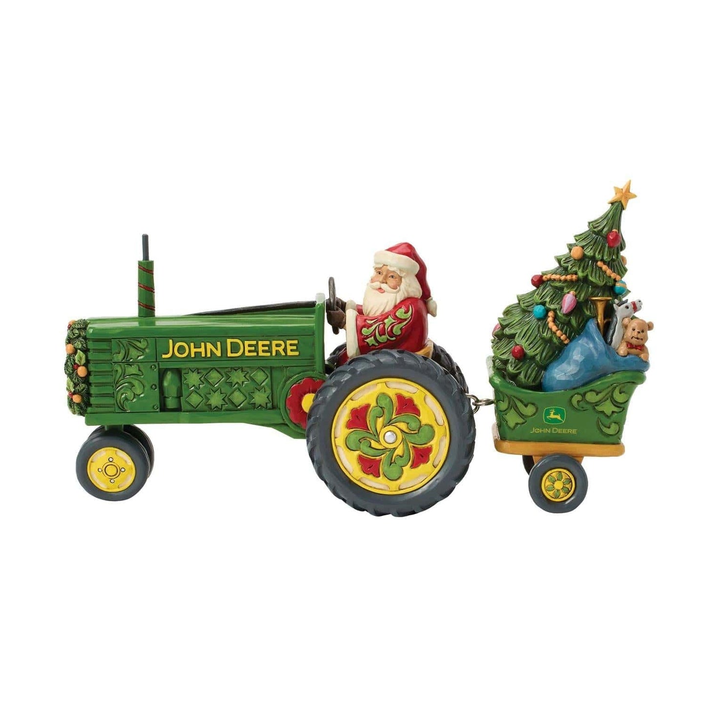 Santa on Tractor with Toys Collectable