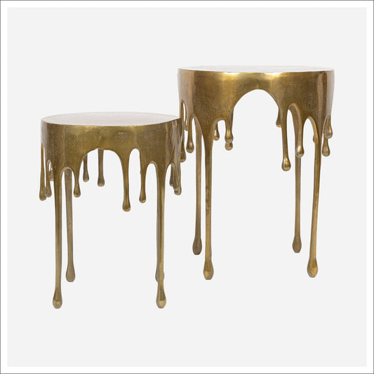 Girona Gold Dripping Cocktail Table - 2 Sizes