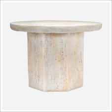 Lachlan Faux Stone Side Table