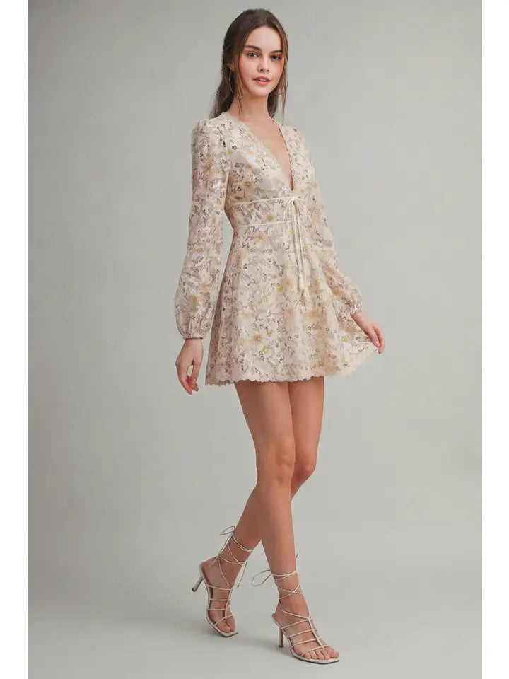 Le Cliche' Butter Floral Dress