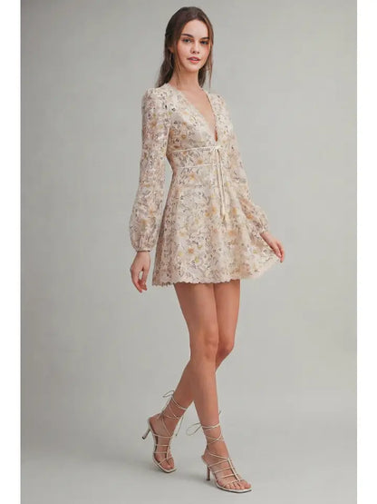 Le Cliche' Butter Floral Dress