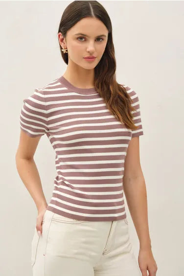 Classic Striped Crewneck Sweater