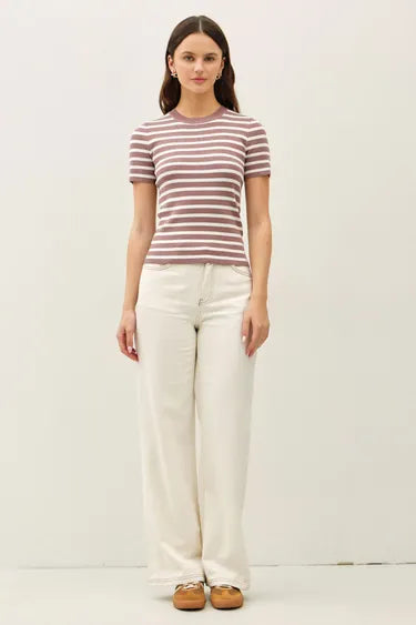 Classic Striped Crewneck Sweater