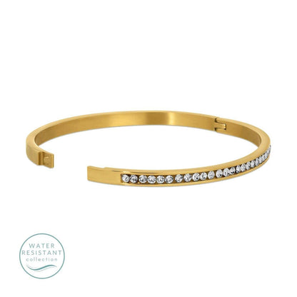 Hinge Water Resistant Cubic Zirconia Bangle
