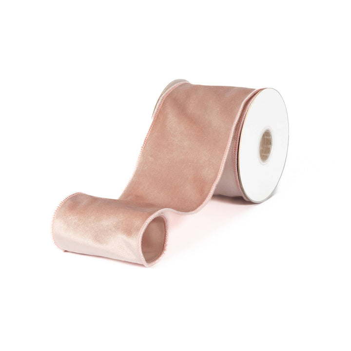 Velvet Ribbon 4" X 10 Yd - Salmon