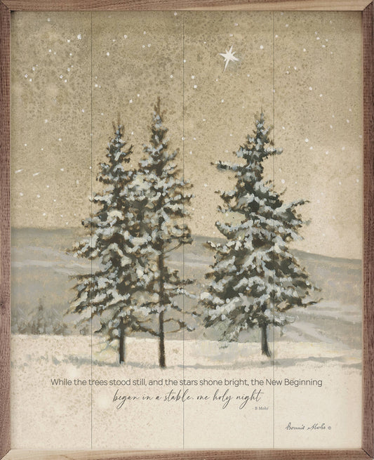 Star Bright With Verse By Bonnie Mohr Art Print