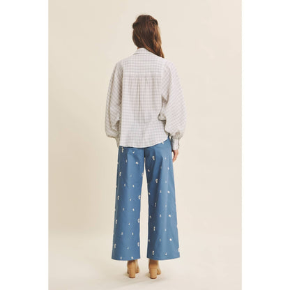 Voluminous Sleeved Button-Down Shirt