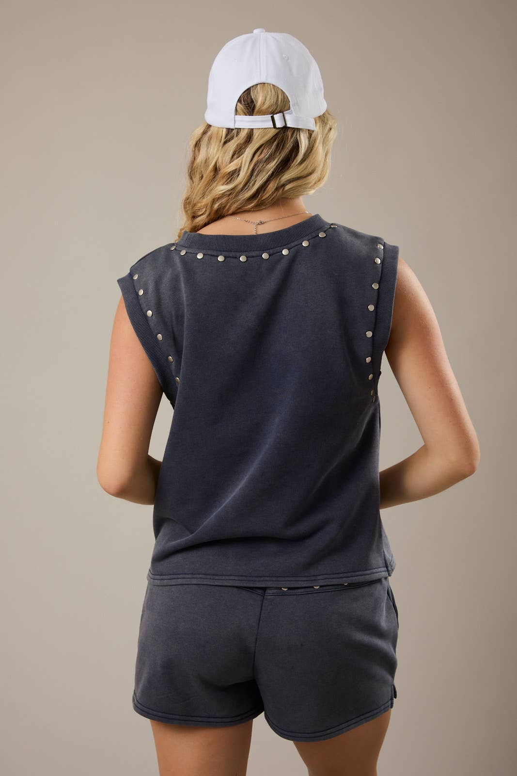 Studded Sleeveless Top