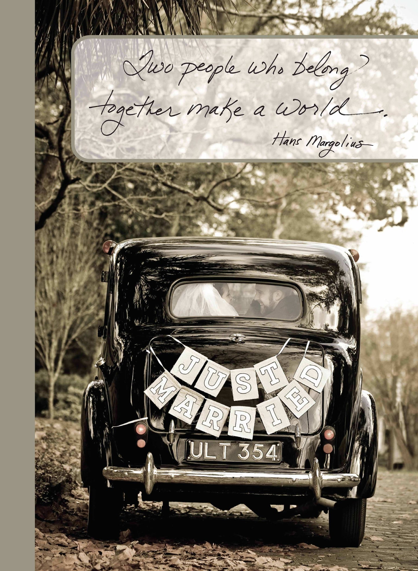 Belonging Together Wedding Card