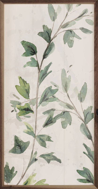 Botanical Panel 1 Two Vines By Nina Blue