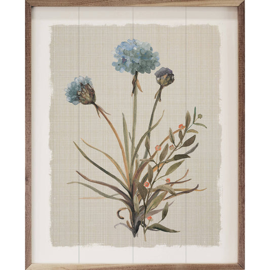 Honeybloom Botanical 1 By Carol Robinson Wooden Art Print