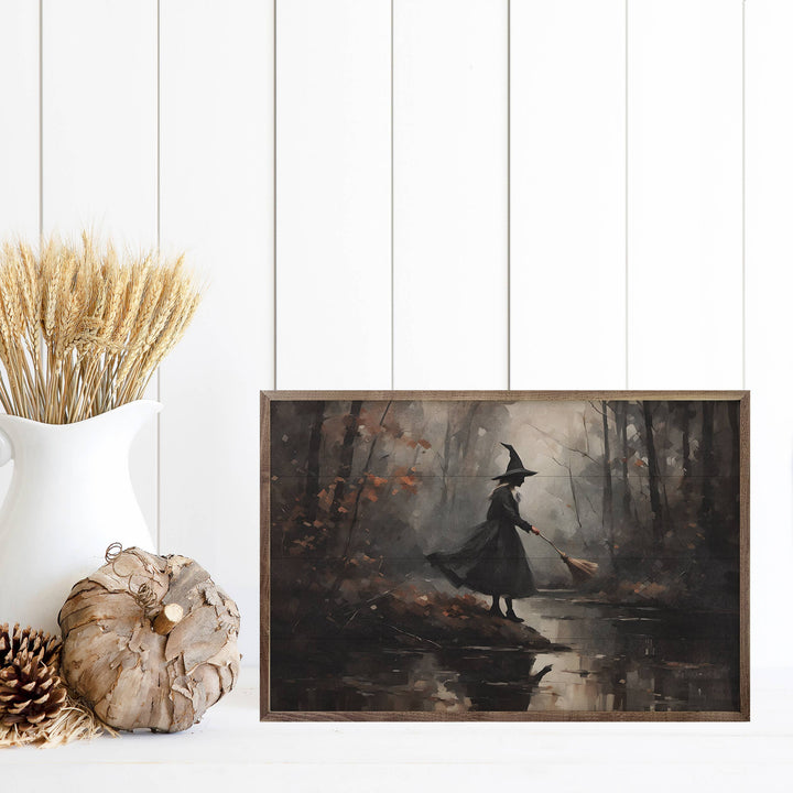 Witch Hunt In Forest Wall Art