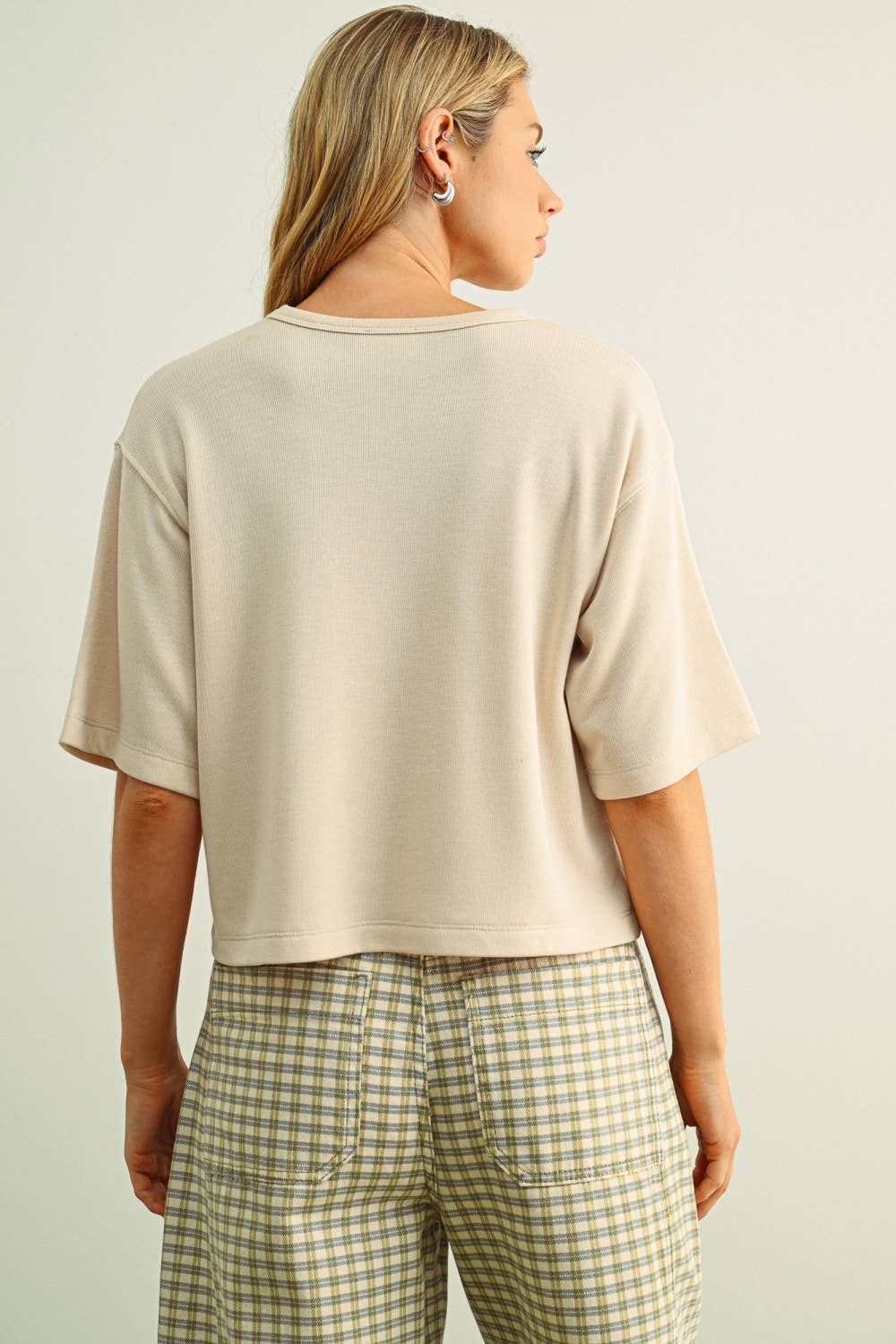 Short Sleeve Knitted Top