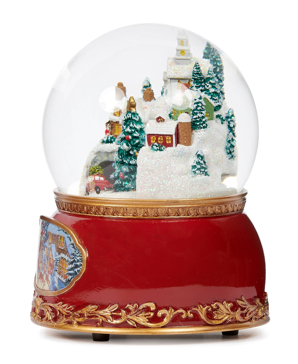 Musical Town Glitterdome With Rotating Cars