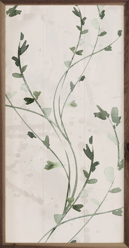 Botanical Panel 3 Thin Vines By Nina Blue