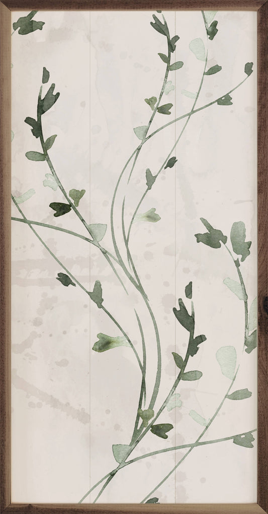 Botanical Panel 3 Thin Vines By Nina Blue