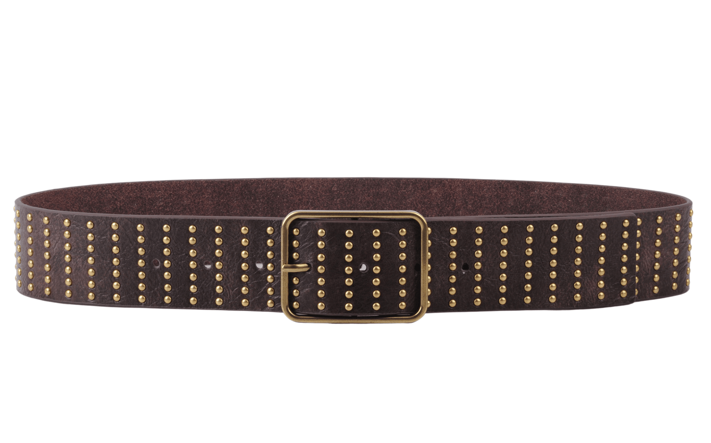 Stud Covered Leather Belt