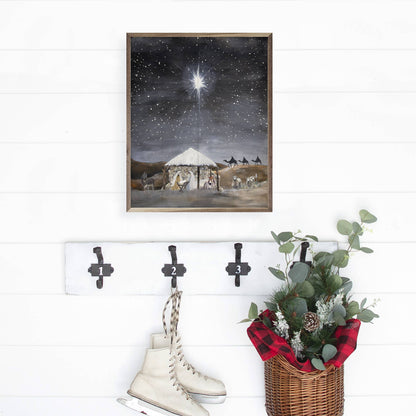 Nativity By Jodi Hatfield Art Print