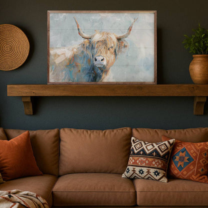 Whimsical Highland Cow 2 By Nina Blue